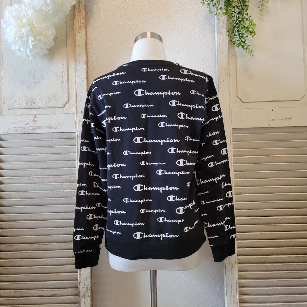 Champion Solid Script Campus French Terry Sweatsh… - image 6